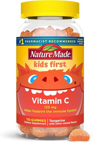 Nature Made Kids First Vitamin C Gummies, Dietary Supplement for Immune Support, 110 Gummies, 110 Day Supply in Saudi Arabia