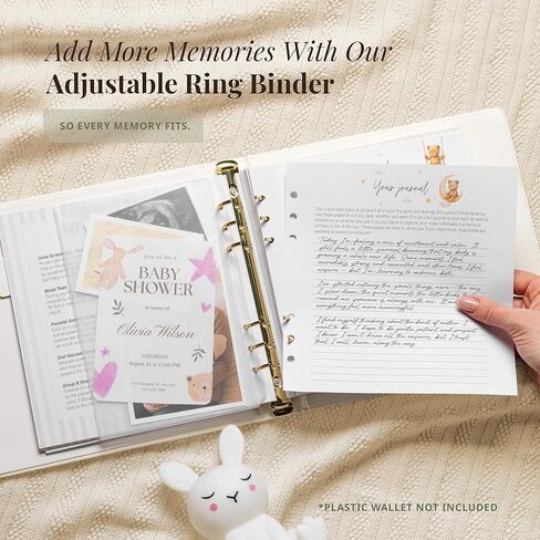 Pregnancy Journal for First Time Moms 2026 I Faux Leather, Gold Foil & Bearly Wait Theme I Pregnancy Must Haves Gifts for Expecting Mom/Gifts for Pregnant Women Mom To Be - Baby Book Keepsake in Kuwait