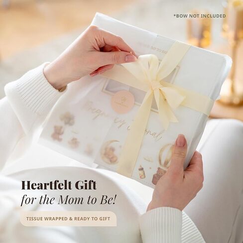 Pregnancy Journal for First Time Moms 2026 I Faux Leather, Gold Foil & Bearly Wait Theme I Pregnancy Must Haves Gifts for Expecting Mom/Gifts for Pregnant Women Mom To Be - Baby Book Keepsake in Kuwait