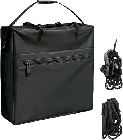 Baby Travel Stroller Bag - Compact & Airplane-Friendly Bags for MAMAZING 11.6 Lbs Lightweight Baby Strollers, Waterproof Carry Case for Car and Airplane Traveling, Black in Kuwait