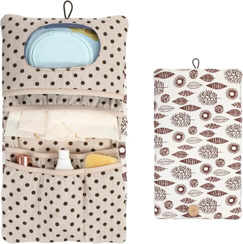 Baby Diaper Bag Organizer 2 in 1 Travel Diaper Bags, Foldable Compact Stroller Pouch for Newborn Essentials, Diaper Bags Insert Organizer, Travel-Friendly Diaper Clutch in Kuwait