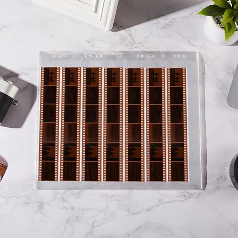 25 Pcs 35mm Film Holder Film Negative Sleeves 35mm Size Film Negative Storage Seven Strips of Six Frames, Up to 1050 Frames in Kuwait
