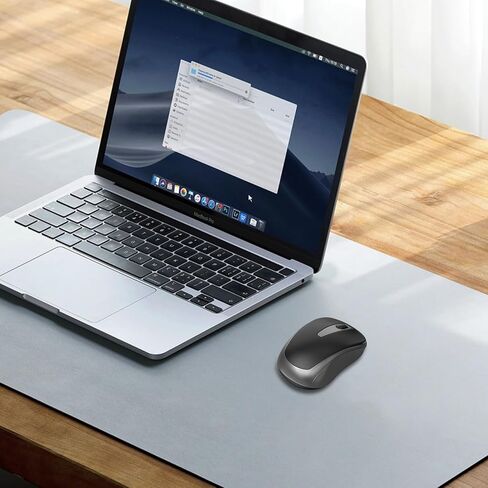 ماوس بلوتوث يعمل باللمس، ماوس سفر صغير محمول قابل للطي مع دونجل USB، ماوس قابل للطي لأجهزة الكمبيوتر المحمول والكمبيوتر اللوحي - أسود in Kuwait