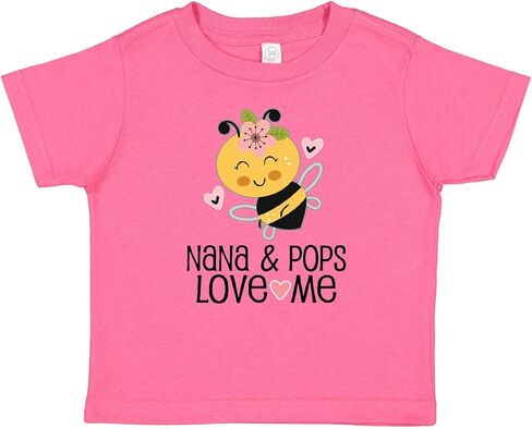 تي شيرت الأطفال Inktastic Nana and Pops Honeybee Grandchild in Kuwait
