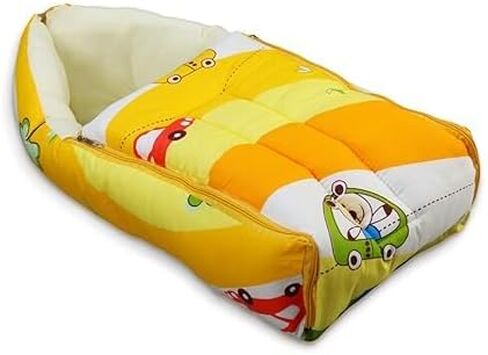3-in-1 Ba-by Bed Pillow, Bag & Carry, Cotton Bedding Print Multicolor in Kuwait