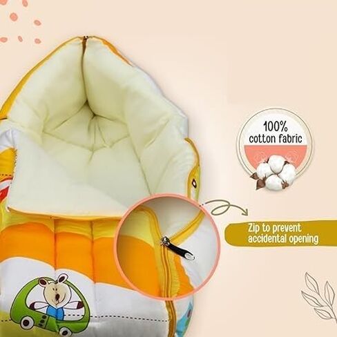 3-in-1 Ba-by Bed Pillow, Bag & Carry, Cotton Bedding Print Multicolor in Kuwait