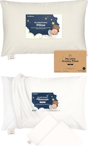 وسادة للأطفال الصغار من KeaBabies مع كيس وسادة، مقاس كبير 14X20 وغطاء وسادة للأطفال مقاس 14X20 - وسادة ضخمة من القطن الناعم للأطفال للنوم - كيس وسادة كبير للأولاد والبنات، مجموعة مفروشات in Kuwait
