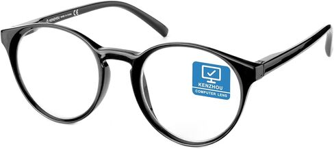 K KENZHOU Blue Light Blocking Glasses Women Round Rim Frame Eyeglasses in Saudi Arabia