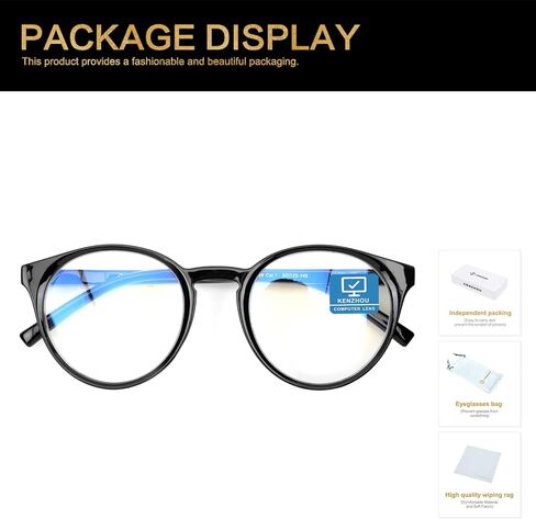K KENZHOU Blue Light Blocking Glasses Women Round Rim Frame Eyeglasses in Saudi Arabia