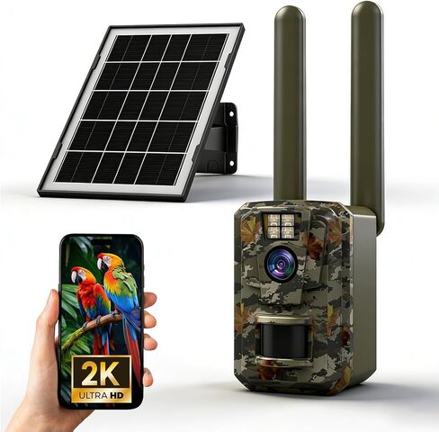 كاميرا تريل، كاميرا تريل خلوية 4G مع بطاقة SIM مدمجة، صورة 64 ميجابكسل وفيديو عالي الدقة 1296 بكسل، كاميرا ألعاب صغيرة مع رؤية ليلية، وقت تشغيل 0.1 ثانية، مقاومة للماء IP66 تعمل بالحركة in Kuwait