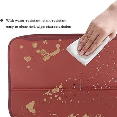 Car Kick Mats for Benz ML 1998-2015, Car Back Seats Leather Anti Kick Pad Seats Back Protector Cover Waterproof Protective Mat,Red in Saudi Arabia