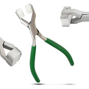 Ring Bending Pliers, Nylon Jaw - Jewelry Making Supplies, Bending And Wrapping Metal Tool (Green) by G.S Online Store