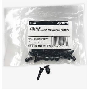 On-Q Legrand-On-Q Home Office & Theatre، مجموعة المكبس ذات الحلقات المعدنية، دبابيس ومسامير، دبابيس قفل بالضغط، أسود، عبوة من 10 قطع، 363729-01 in Kuwait