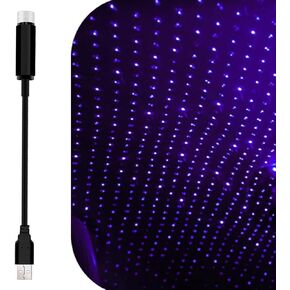 Pack-1 Car Roof Star Night Lights, 8.2 Inches x 0.5 Inches Vehicle Atmosphere Lamp, Universal Automobile Decorative Light, for Most Cars, Trucks and Vans (Multicolored)