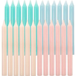 Pastel Birthday Candles - 24 Count