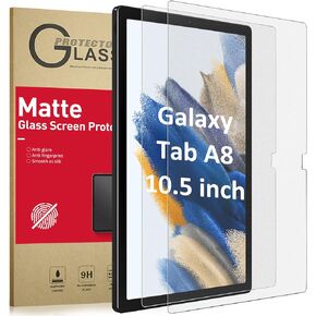Ambison [2-Pack Matte Glass Screen Protector Compatible with Samsung Galaxy Tab A8 (10.5 inch 2022 Released), Anti-Glare & Fingerprints/Tempered Glass/Bubble Free, Tablet A8 Model-SM-X200/X205/X207