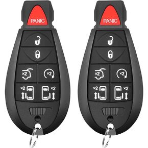 6 Button Key Fob Compatible for 2008-2015 Chrysler Town and Country，2008-2014 Dodge Grand Caravan