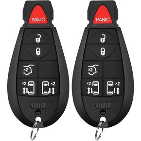 مبرمج مفتاح Obd Key Fob مع 7 أزرار للدخول بدون مفتاح عن بعد، مبرمج مفتاح التشغيل عن بعد لـ 2008-2016 Chrysler Town & Country & Dodge Grand Caravan (IYZ-C01C/M3N5WY783X)