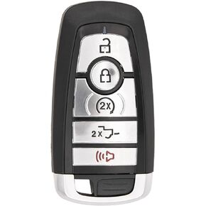 Keyless2Go Replacement for 5 Button Proximity Smart Key 902 Mhz 2-Way Gen 5 PEPS for Ford M3N-A2C931426 164-R8166