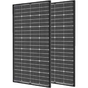 9BB Solar Panels 12V 100 Watt Monocrystalline Solar Panel High Efficiency Solar Module PV Charge for RV Battery Boat Caravan and Other Off Grid System(Random Color)