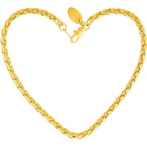 LIFETIME JEWELRY Womens Gold Anklet Ponytail anklet for Girls and Teen 24k Real Gold Plated Ankle Bracelet