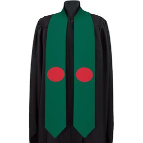 Bangladesh National Graduation Sash/Stole International Study Abroad Unisex Country Flag Graduation Sash