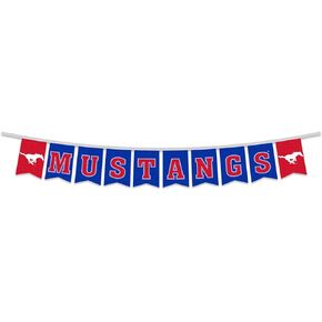 Southern Methodist Mustangs Banner String Pennant Flags