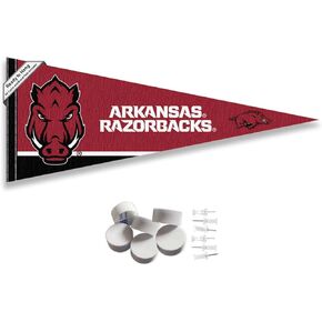 Arkansas Razorbacks Pennant Flag and Wall Tack Mount Pads