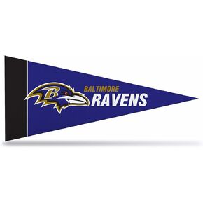 Rico Industries NFL Baltimore Ravens 8-Piece 4-Inch by 9-Inch Classic Mini Pennant Décor Set