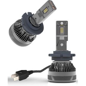 D2H LED Bulbs 110W 30000Lm Super Bright 12V 6500K Cool White Built-in Fan and Thermotube 2pcs