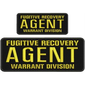 رقعة تطريز من وكيل استرداد الهارب، خطاف ذهبي 4X10 و2X5 من HightSeller in Kuwait