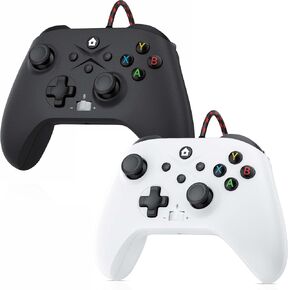 Gamrombo 2 Pack Wired Controller for PC Windows,Steam, with Turbo/Macro Function PC Gaming Controller (Connecting to Xbox Consoles is Not Supported at This Time)