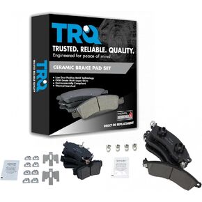 TRQ Front & Rear Ceramic Disc Brake Pad Kit for Ford Mustang New