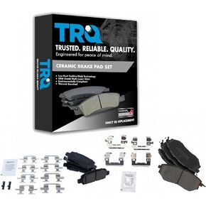 TRQ Front & Rear Ceramic Disc Brake Pad Kit for Subaru Legacy New
