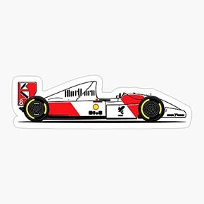 ملصق سائق سينا ​​فورميلا Mp4 Gp British 8 Mclaren Car 1 F1 - ملصق جرافيك - ملصق فينيل مقاوم للماء ملصق سيارة محمول جداري للنافذة