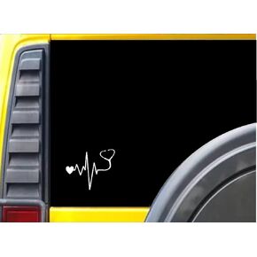 Stethoscope -Doctor- Nurse -Heart - J772 6" - Decal/Bumper Sticker Heartbeat Lifeline