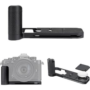 JJC Solid Metal Hand Grip Secure Handle L Bracket for Nikon Zf Camera, for Airtag Holder, Nikon Zf Handgrip, Anti-Slip Pads, with Arca Swiss Quick Release Plate, 1/4"-20 Tripod Hole & Hand Strap Hole