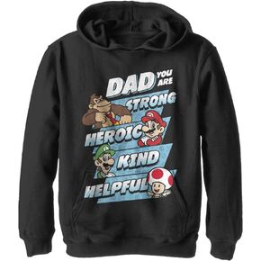 Nintendo Kids Dad Jumble Youth Pullover Hoodie