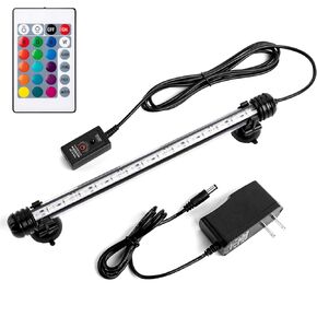 iKefe 11" Color Changing LED Fish Tank Aquarium Submersible Light with Remote/Colored Aquarium LED Tank Lights Fixture for Underwater Decorations, Plant Grow, Saltwater Freshwater Fish, KR5011