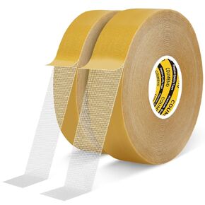 Double-Sided Tape 66FT(2 Rolls Packed, Total Width 2 inches), Heavy Duty Industrial Tape for Industrial and Home Office