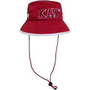 Generic Kappa Alpha Psi Fraternity Bucket Hat-Crimson - Style 2, 58 CM
