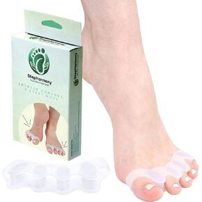StepHarmony Toe Spacers:Bunion Relief and Toe Realignment Spacers