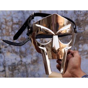 MF Doom Gladiator Mask, Mad-villain, 18g Mild Steel, Medieval Face mask Gift Item