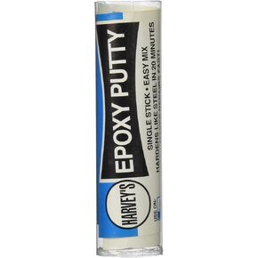 Harvey 44150 Epoxy Putty, 2 Oz, Plastic Tube, Gray/Beige, Sulfurous, Solid, Grey, 2 Ounce