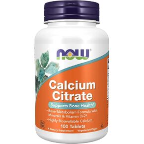 NOW Supplements, Calcium Citrate with Vitamin D, Magnesium, Zinc, Copper, and Manganese, 100 Tablets