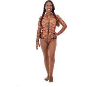 Zippered Long Sleeve Swimsuit SurfSkin Mini with UV Protection for Surfing, Diving, Snorkeling, Water Sports