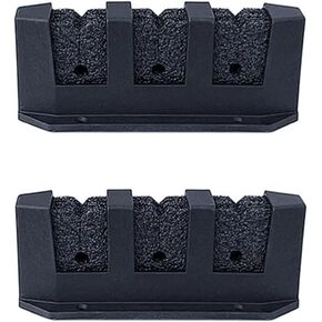 2 Pieces Fishing Rod Holder Horizontal Storage Rack Garage Fishing Pole Holder for Wall Garage Boat Accessories (for 3-Rod)
