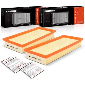 A-Premium 2-PC Engine Air Filter Compatible with Mercedes-Benz S550 2012-2017, SL550 2013-2020, CLS550, E550, GL450, GL550, GLS550, G63 AMG, GLE63 AMG, S63 AMG, & More
