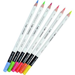 Kohinol KH3415 Colored Pencils, Dry Highlighter, Set of 6 Colors