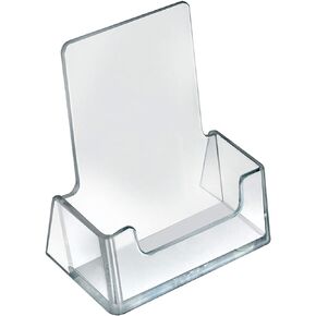 Azar Displays 252011 Vertical Clear Business Card and Gift Card Holder Countertop Stand - Fits Standard Business Card, 10-Pack